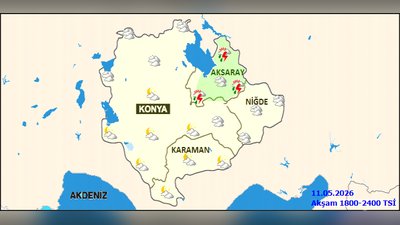 Karaman'da 12 Mayıs Hava Durumu: Parçalı Bulutlu ve Mevsim Normallerinin Üzerinde Sıcaklık