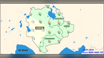 Karaman'da 5 Gün Boyunca Gökgürültülü Sağanak Yağış Bekleniyor