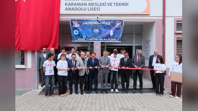 Karaman Valisi Çiçek, TÜBİTAK Bilim Fuarı'nda Öğrencilerle Buluştu