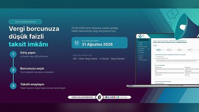 GİB'den Vergi Borçlarına Taksitlendirme İmkânı Duyurusu