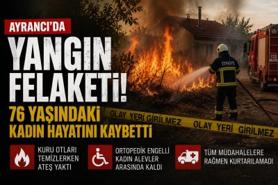 Karaman'ın Ayrancı İlçesinde Bahçe Yangını Faciası: 76 Yaşındaki Kadın Hayatını Kaybetti