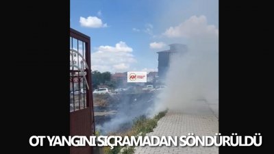 Karaman'da Boş Arsada Çıkan Yangın Evlere Sıçramadan Söndürüldü