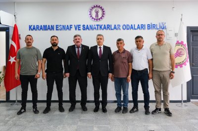 Karaman Valisi Çiçek, KESOB Yönetimiyle Bir Araya Geldi