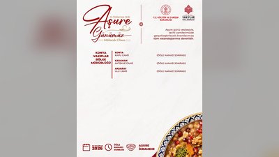 Konya Vakıflar Bölge Müdürlüğü'nden Üç İlde Aşure İkramı