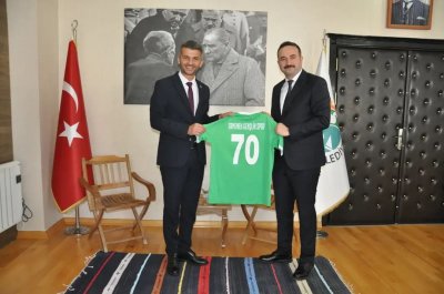 ERMENEK Başsavcısı İsmail Doğan'dan ERMENEK Belediye Başkanı Bozcu'ya Veda Ziyareti