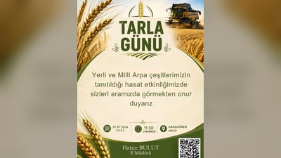 Karaman'da Yerli ve Milli Arpa Hasat Etkinliği Düzenlenecek