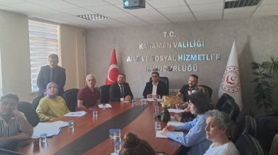 Karaman'da Afet ve Acil Durumlarda Psikososyal Destek Toplantısı Gerçekleştirildi