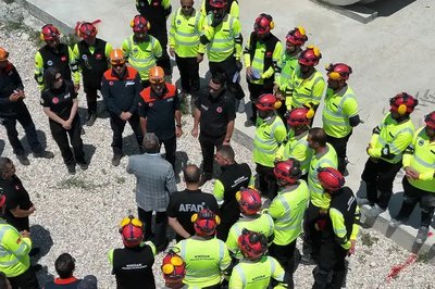 Karaman'da Kentsel Arama ve Kurtarma Akreditasyon Sınavı Tamamlandı
