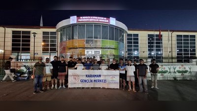 Karaman Gençlik Merkezi'nden Manisa Kula Kampı'na Genç Kafile Yola Çıktı