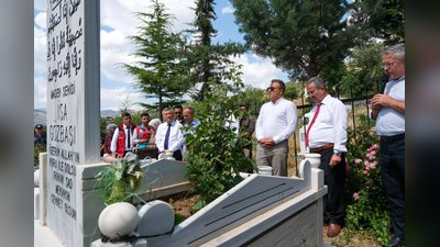 Vali Çiçek, Maden Şehitliği'nde Şehit Aileleriyle Buluştu