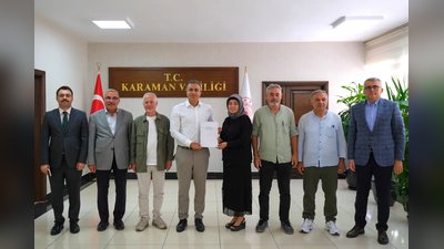 Karaman'ın Sosyal Sorunlarına Yönelik Eylem Planı Raporu Vali Çiçek'e Sunuldu