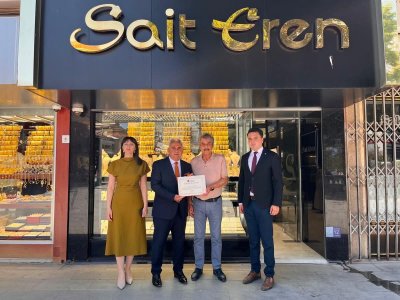 Karaman'da Vergi Rekortmeni Sait Eren'e Teşekkür Belgesi Takdim Edildi