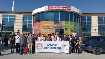 Karaman Gençlik Merkezi'nden Gençlik Kampı Heyecanı: Mersin'e Yola Çıktılar